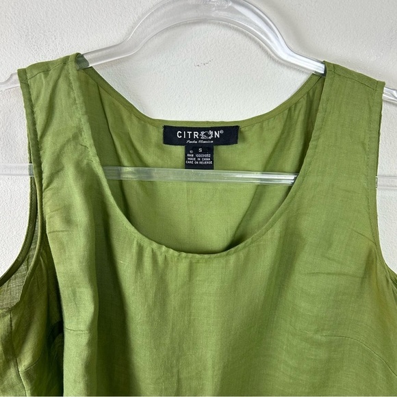 Citron Santa Monica Ramie Green tank size: S - Picture 2 of 9